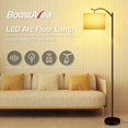 thumbnail image 3 of Lámpara de pie arco regulable con control remoto BoostArea, beige, 3 of 8