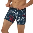 thumbnail image 3 of Disketp Navy Blue Geometric Men's Boxer Briefs Men’s Underwear Boxer Briefs for Men, 3 of 7