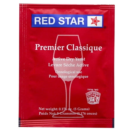 Red Star Premier Classique formerly Montrachet Yeast For Wine (Best Yeast For Homemade Wine)