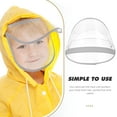 thumbnail image 5 of Zcyifa Clear Plastic Rain Bonnet with Visor - Wide Brim Rain Cap for Women/Men, 5 of 11