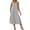 White, variant on Printed Dresses for Women Botanical Print Crew Neck Sleeveless Straight Column Midi Flowy Silhouette Chic