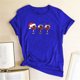 thumbnail image 1 of Pntutb - Camiseta informal de Navidad para mujer, con estampado de copas de vino, de manga corta, con cuello redondo Pntutb Pntutb-5536, 1 of 4