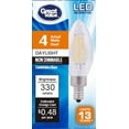 thumbnail image 2 of Great Value 40Watts LED Candelabra Light Bulb, E12 Candle Base, 2 of 2