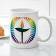 thumbnail image 3 of CafePress - UU Rainbow Logo Mug - 11 oz Ceramic Mug - Novelty Coffee Tea Cup, 3 of 4
