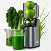 "LINKChef  Electric Cold Food Juicer, Slow Masticating with 5.4"" Large Feed Chute, High Juice Yield"