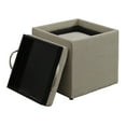 thumbnail image 4 of Convenience Concepts Designs4Comfort Park Avenue Single Ottoman with Stool, 4 of 6
