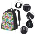 thumbnail image 2 of Easygdp Watercolor Flowers Mochila de Gran Capacidad Minimalista Ideal para Escuela, Viajes y Uso Diario, 2 of 6