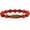 Brown, variant on Nine Eyes Dzi Bead Bracelet with Tibetan Mantra Beads, Elastic Buddhist Beaded Bracelet for Men & Women, Green Red Brown Stone Stretch Bracelet for Meditation and Daily Wear