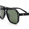 thumbnail image 5 of OPULIZE LUX Aviator Polarized Sunglasses - Anti-Glare Eyewear for Women Men - UV & Eyestrain Protection - Classic Aviator Style Glasses - Dark Green Lenses, Black Frame - Pack of 1, 5 of 8