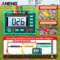 thumbnail image 4 of ANENG MH14 Electrical Insulation Resistance Tester Digital High- Resistance Grounding Voltage Measuring Meter Green, 4 of 7