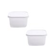 thumbnail image 1 of Oleegame 2PC Kids Snack Boxes For School Food Storage Container With Cover Sealed Compartment Dripping Transparent Kitchen Supplies White, 1 of 6
