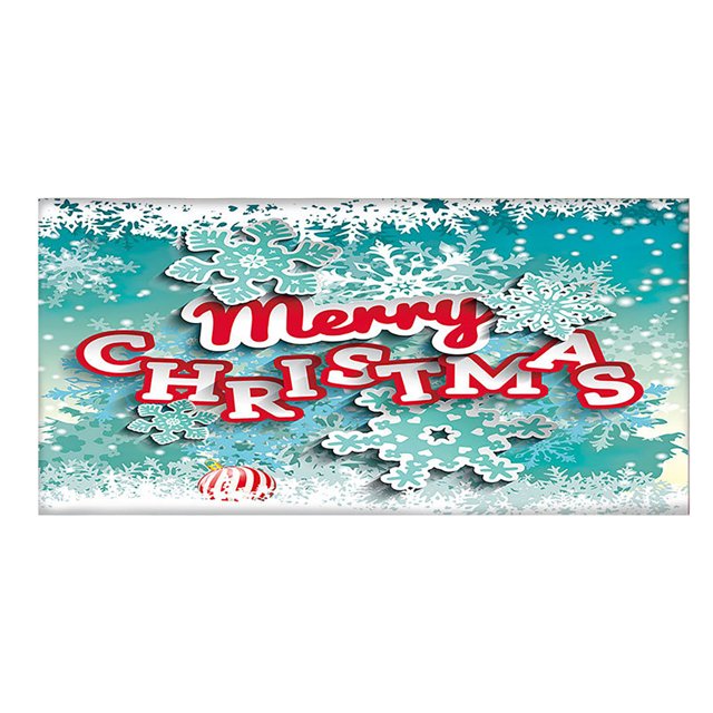 70 X 157 Pulgadas. Pancarta Navideña «Feliz Navidad». Cubierta Mural Para Puerta De Garaje. Muñeco De Nieve Invernal. Papá Noel. Cubierta Grande Para Puerta Exterior. Decoración Navideña Para Interi