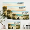 thumbnail image 4 of Ocean Dunes During Pink Sinset on Beach 12 in x 8 in Painting Canvas Art Print, by Designart, 4 of 4