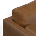 thumbnail image 5 of Simpli Home Morrison Mid Century Left Sectional 102 inch Wide Sofa Sectional in Caramel Brown Genuine Leather, 5 of 16