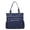 Dark Blue, variant on Porfeet Casual Women Solid Color Multi Pocket Zip Handbag Nylon Shoulder Storage Bag,Purple