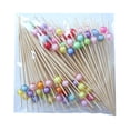 thumbnail image 1 of 100 Pcs Cocktail Picks Colorful Ball Decorative Toothpicks For Cake Fruit Z1Q1, 1 of 9