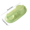 thumbnail image 3 of 2-in-1 Dumpling Maker Machine | Dough Pressing & Wrapping Tool | Food Grade Plastic | Yellow or Green | 9.8x4.5 Inches | Easy Homemade Pastry, Pie, Samosa, Appetizer Maker | Durable, Easy Clean, 3 of 6