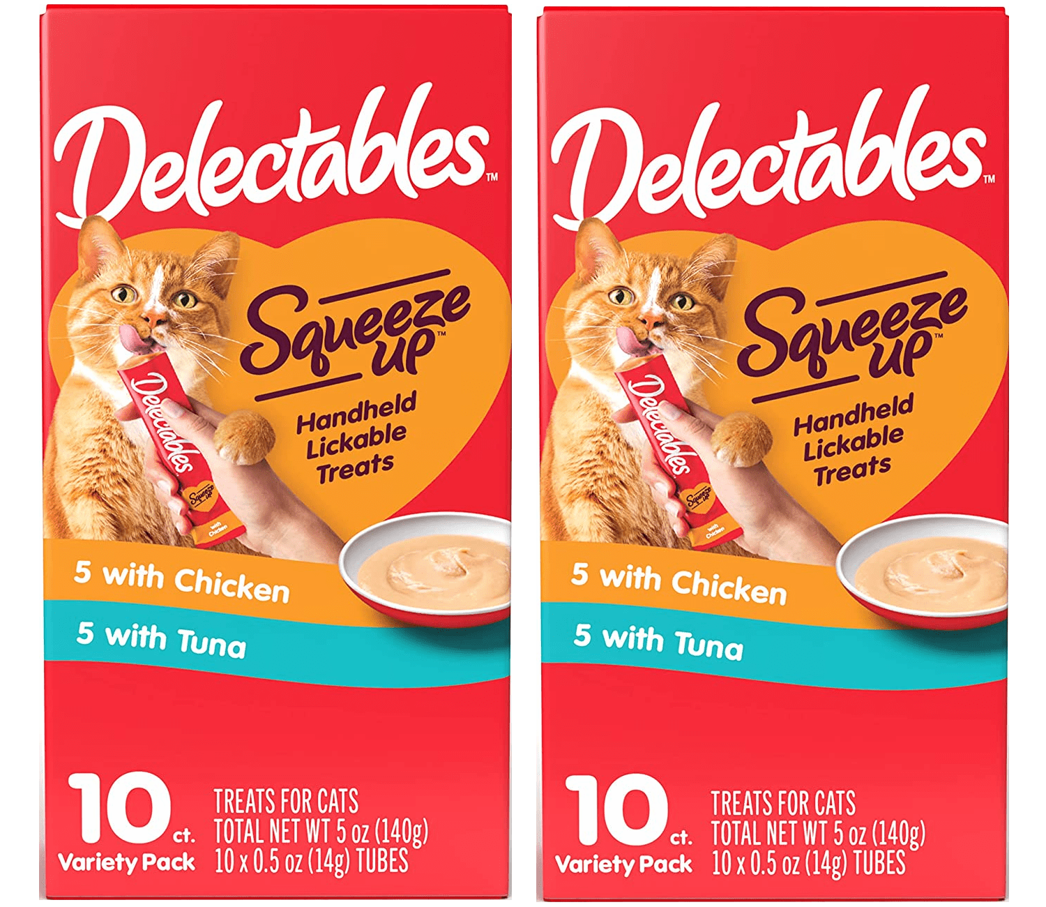 Hartz Delectables Squeeze up Lickable Treat SizePack of 2 Flavor
