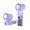 Purple, variant on Necvior Wearable Rechargeable Hand Fan With Ice Cool 4000mAh Lightweight For Jogging Shopping Studying