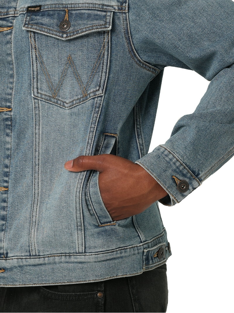 Wrangler Men's Denim Trucker Jacket - Walmart.com