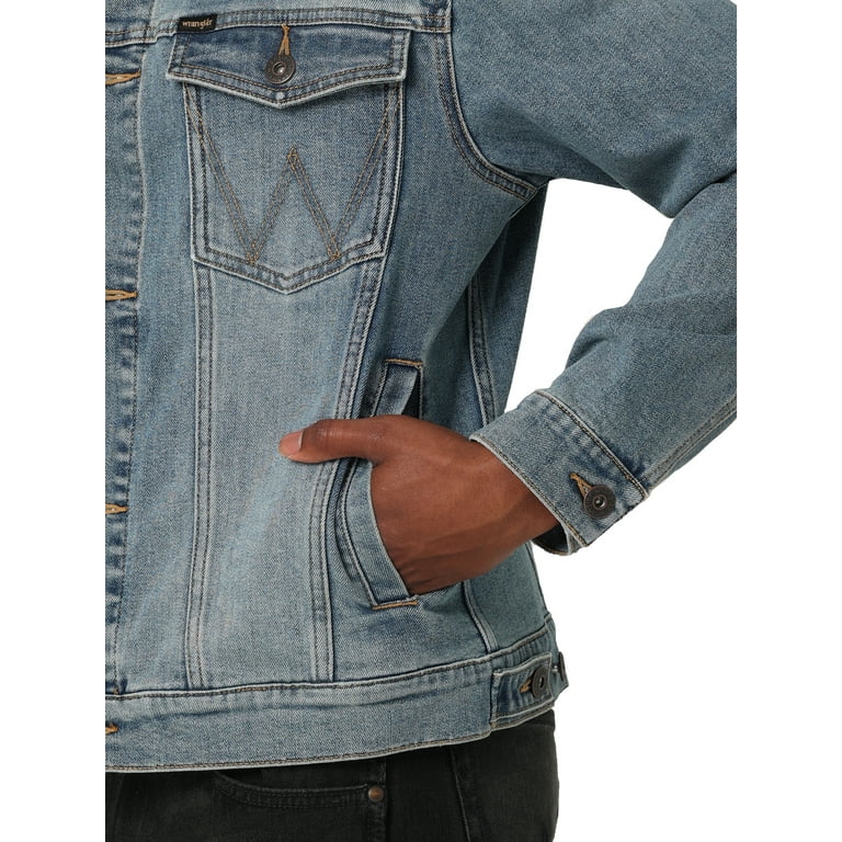 Wrangler Men's Denim Trucker Jacket - Walmart.com