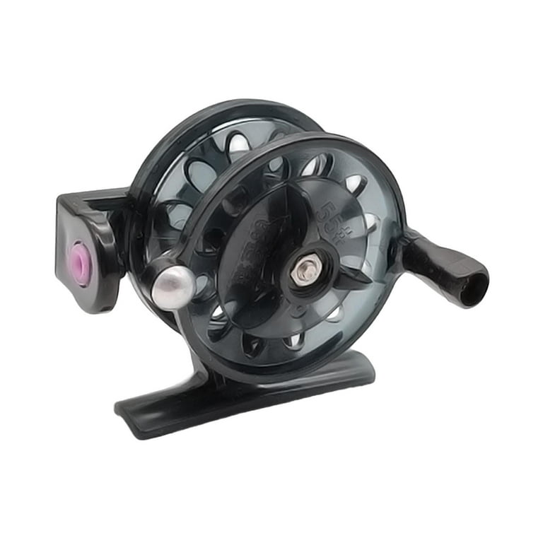 baitcasting ice fishing reels Colaxi Ice Fishing Reel Baitcasting Fishing Supplies Ice Reel Baitcaster  Reel for Rock Fishing Freshwater Rivers Reservoirs Black L