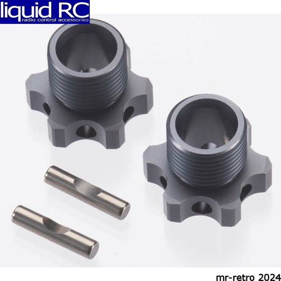 Tekno RC 5071B Wheels Hubs 17mm 1mm Offset w/Pins EB48 (2)