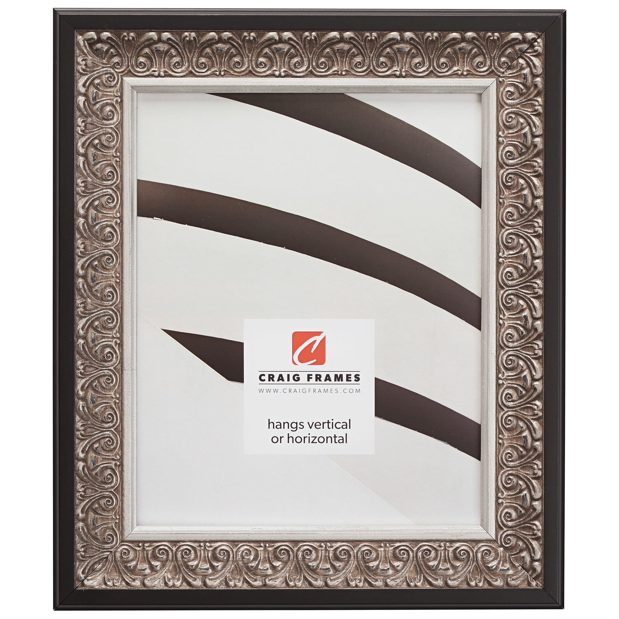 Craig Frames Furio, 16x20 inch Picture Frame, Silver