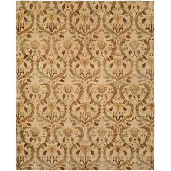 Kalaty Royal Manner Derbysh Area Rug RM-721 Wsand Petals Curls 2' 6" x 10' Rectangle