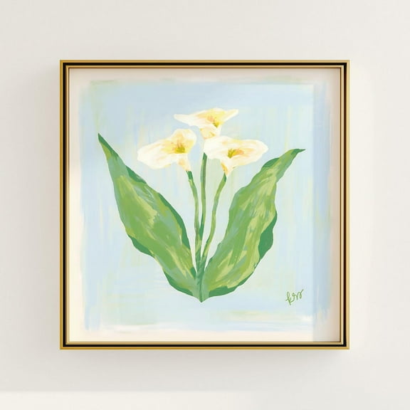 Modernouthern Floralcoastal Decor, Grandmillennial Botanical Print, Preppyouthern Home, Raineytudio Wall Art, Modern Wall Decor, 16x16 UNFRAMED