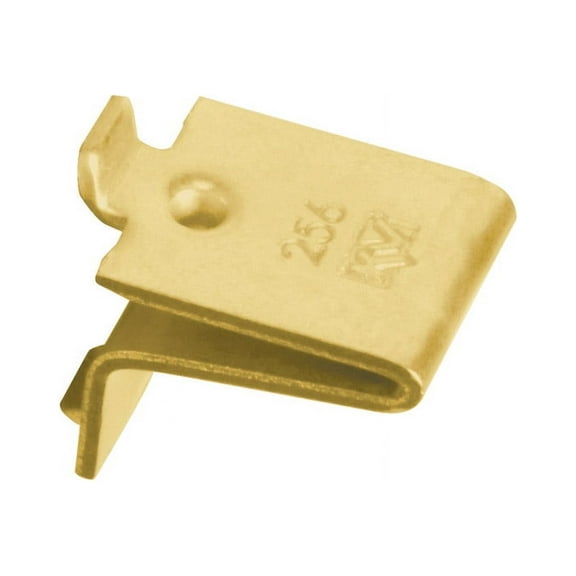 Knape & Vogt 256 Series Brass Mortise-Mount Pilaster Shelf Support (12-Count)