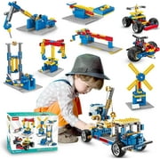 STEM 8 in 1 Building Toys Compatible with Lego Construction Technic Educational Erector Sets, Gift for Boys and Girls 4 5 6 7 8 Year olds, 336 PCS Creative Engineering Toys Set