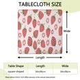 thumbnail image 2 of Strawberry Plants Fruit Flower Square Fitted Tablecloth with Elastic Edge,Square Table Cover,Washable Elastic Table Cover for Home Kitchen Party Decor 34"x34", 2 of 6