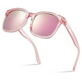 thumbnail image 7 of Square Polarized Mirrored Sunglasses for Women Colorful 80's Anti-Glare TR90 Frame UV Protection Sun Glasses, 7 of 7