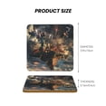 thumbnail image 3 of Multi-Shape Mdf Cork Coaster 4 Pieces Of Anti-Slip, Anti-Wear And Anti-Fouling 3.9in Easy To Clean And Stable Structure Celebrating Independence Day (8) Square, 3 of 7