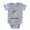 Heather Grey, variant on CafePress - FIN Bulldog Life Ball - Cute Infant Baby Football Bodysuit