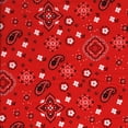 thumbnail image 4 of Shason Textile (3 Yards Cut) Craft Projects Poly Cotton Print Bandana, Red, Available In Multiple Colors, 4 of 12