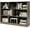 Grey, variant on WYDK 8 Cube Bookcase, Freestanding 3-Tier Open Bookshelf, Modern Storage Display Cabinet, Wood Cube Storage Organizer for Living Room, Kid’s Room, Grey