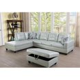 thumbnail image 2 of Lifestyle Furniture Lemonda Left-Facing Sectional & Ottoman in Silver/Green, 2 of 2