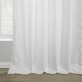 thumbnail image 6 of HPD Half Price Drapes Magnolia Off White Italian Faux Linen Room Darkening Curtains with Rod Pocket - 1 Panel - Window Curtains for Living Room & Curtains for Bedroom, 50W X 96L, 6 of 7
