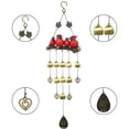 thumbnail image 1 of Wind Chime Decoration Beautiful Bird Family Design Hanging Wind Chime Decoration with Pleasant Collision Sound Resin Bird Family Wind Chime for Outdoor Decoration, 1 of 5