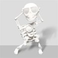thumbnail image 1 of Juguete de esqueleto bailarín de Halloween Harliver, divertido esqueleto 3D que se balancea con cuerda, esqueleto de cuerda, juguetes de escritorio con resorte para decoración de escritorio y alivio, 1 of 4