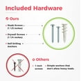 thumbnail image 3 of Garage Tool Organizer Wall Mount - 48 Inches Sturdy Storage Rack with Adjustable Hooks, Anti-Rust, 300lbs Capacity, 3 of 6