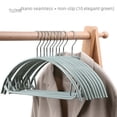 thumbnail image 2 of Percha de plástico semicircular para el hogar con gancho de metal antideslizante para ropa de adultos, sin costuras, para secar ropa interior, 2 of 3