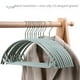 thumbnail image 2 of Percha de plástico semicircular para el hogar con gancho de metal antideslizante para ropa de adultos, sin costuras, para secar ropa interior, 2 of 3