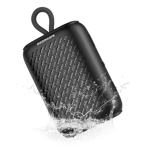 Altavoz Bluetooth portátil Boomcore, resistente al agua, 12 horas de reproducción