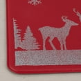 thumbnail image 2 of Serafina Home Winter Holiday Christmas Kitchen Mat, Cushioned Anti-Fatigue Comfort Floor Mat, 17" x 28", Red Reindeer Glitter Design, 2 of 4