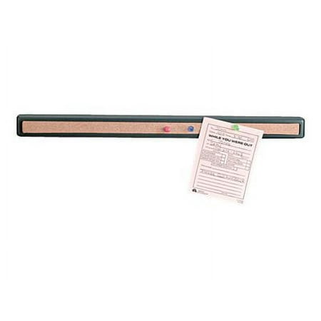 UNIVERSAL - Bulletin board - wall mountable - 18.86 in x 0.63 in - cork - natural - charcoal frame