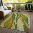 thumbnail image 6 of Addison Rugs Chantille Indoor/Outdoor Transitional Waves Green Washable Rectangle Rug, 8' x 10', 6 of 6