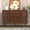 Brown, variant on CBJCBJ 48″ Retro Storage Cabinet with 4 Doors, Hollow Carved Buffet Hutch for Living Room, Kitchen, Dining & Entryway, Vintage Decorative Organizer (Black)